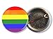 LGBT Pride Rainbow Pinback Buttons - 1 Inch Size - 25 Pack