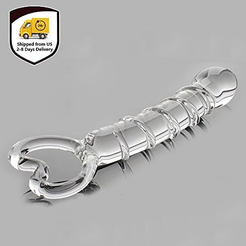 Crystal Glass Toys for Women Men Massage Stick Personal Magic Wand Massager for Female Male with Vivid Spirals and Ultra Acuminous and Smooth Surface, Perfect Gift for Valentines Day (Shipped From US)