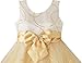 Sunny Fashion Girls Dress Champagne Multi-layers Wedding Pageant