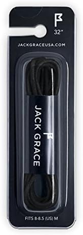 Jack Grace Innovator Shoelaces - Black - 32 In. (Size 8 - 8.5)