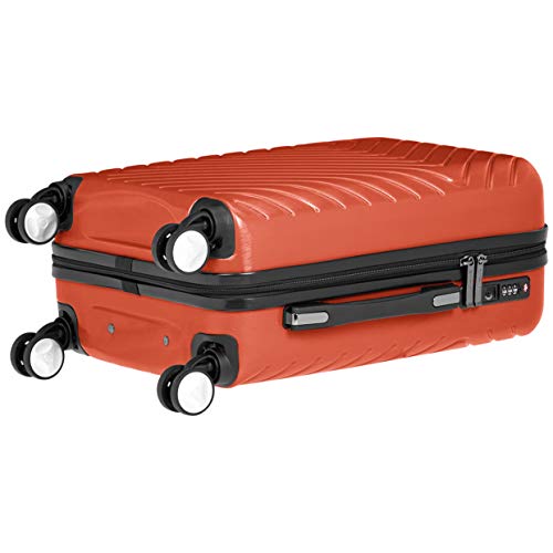 AmazonBasics Geometric Luggage Expandable Suitcase Spinner with Built