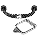 Yes4All Combo Tricep Rope & Single D-Handle for Cable Machine – Chrome D-Handle Cable Attachment – Tricep Rope Pull Down