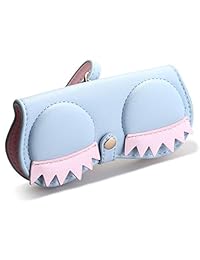 SOJOS - Funda de piel suave para gafas de sol, bonita bolsa de gafas de sol, adorno para bolso de mano
