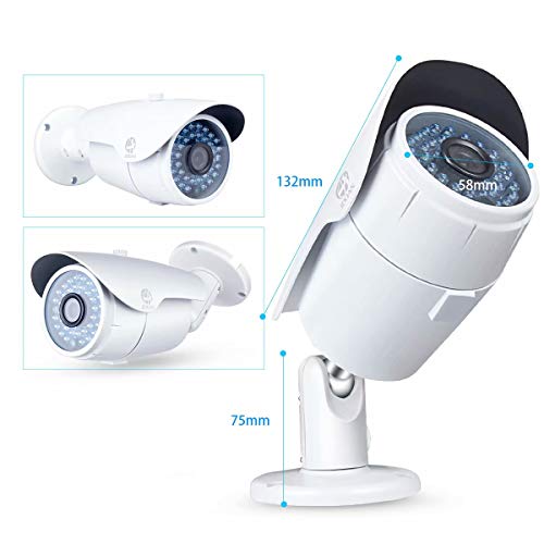 JOOAN 4CH 1.3MP NVR Kit 960P POE Camera System HD Security IP Camera System CCTV Monitor System Complete Surveillance Network Camera System Home Video Camera System