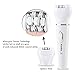 TTMOW 5 in 1 Portable Painless Hair Remover Wireless with Body Trimmer,Facial Massager,Shaver,Pedicure,Cleaning Brush and Epilator Waterproof for Women