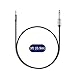 J&D 3.5mm to 6.35mm Stereo Audio Cable, Gold Plated 3.5mm 1/8 inch Male TRS to 6.35mm 1/4 inch Male TRS Copper Shell Cable with Zinc Alloy Housing, Nylon Braid for Amplifiers, 3 Feet