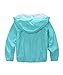 Hiheart Boys Girls Summer Lightweight Hooded Jackets Water Resistant Raincoat