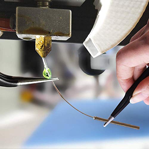 32 Pieces 3D Printer Nozzle Cleaning Kit Including 30 Pieces Nozzle Cleaner 0.15mm, 0.25mm, 0.35mm, 0.4mm, 0.5mm Cleaning Needles for 3D Printer (Bonus: 2 Pcs Tweezers)