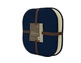 GoodGram 2 Pack Non Slip Ultra Comfort Memory Foam Chair Pads - Assorted Colors (Navy)