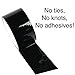 Non stick duct tape - no glue no sticky - easy to use strap on - 2 pack (Black Red)