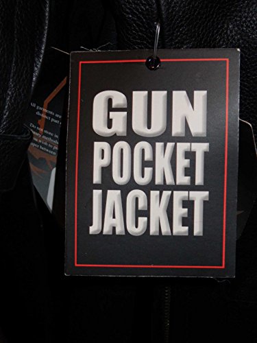 Motorcycle women's biker blk Wing detailing and studed leather Gun pocket jacket ( XL Regular)