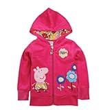Peppa Pig beautiful peppa pig girl spring autumn new hoody jacket,Fuchsia,3/4Y