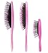 Wet Brush Original Detangler, Mini, & Shine Enhancer Hair Brush - Pink (3-Pack) - Exclusive Ultra-soft IntelliFlex Bristles - Glide Through Tangles With Ease For All Hair Types - For Wet And Dry Hair