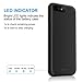 iPhone 7 Plus 8 Plus Battery Case 7000mAh Capacity, Gixvdcu Extended Battery Power Charger for iPhone 7Plus 8 Plus (5.5inch) 4 LED Indication Ultra Slim Portable Charging Cover – Black
