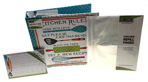 Lang Kitchen Rules Recipe Card Album Bundled with Extra Refill Pages & Recipe Cards - Artwork by Susan Winget - Thumbnail 4