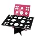 Travelmall 26 Makeup Brush &Nail Art Brushes Holder Organizer Tree Brush Dryer Folding Collapsible Air Drying Tower Mix Size (black)