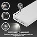 Tinkon 20000mAh Power Bank(Compact Portable Charger) with Flashlight, Dual-Port Output External Battery Compatible with iPhone, iPad, Samsung Galaxy and More (White)