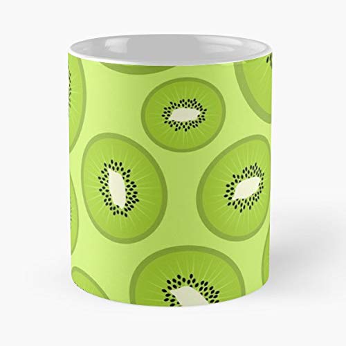 Green Lime Kiwi Kiwifruit - Coffee Mug-11 Oz,white Unique Birthday Gift-the Best Gift For Holidays. - Thumbnail 3