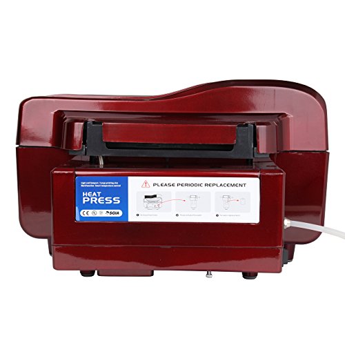 PanelTech 3D Vacuum Sublimation Printer Heat Press Transfer Machine For Coffee Mug Cap Phone T-Shirt (RED)
