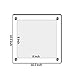 NIUBEE 8x8 Clear Acrylic Wall Mount Floating Frameless Picture Frame for Art Works Photography Frames-Double Panel(Full Frame is 10.5x10.5 inch)