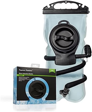 Water Hydration Bladder Pack 2.5L 84oz, Dual Opening BPA FREE, Detachable Insulated Tube, Easy to Clean Reservoir, Camping, Cycling, Climbing Hiking Back Bag, 2 Liters