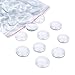 Kissitty 100-Piece Transparent Clear Half Round Flat Back Glass Cabochons (About 1 inch) 24.5~25mm Dia. for Cameo Photo Pendants DIY Craft Jewelry Making