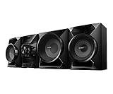 Sony 700 Watt Bluetooth Hi-fi Stereo Shelf System with Single Disc Cd Player, USB Input, 2-Way, Bass Reflex Speakers, FM Radio, USB Input, Front Auxiliary Inputs, EQ And Bass Boost, Clock With Sleep And Wake Timers, Black Finish