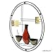 Hosley 24 Inch Diameter Mid Century Modern Vases Metal Circle Wall Art. Ideal Gift for Weddings Special Occasion Home Decor Party Spa Votive LED Gardens Home Office O9