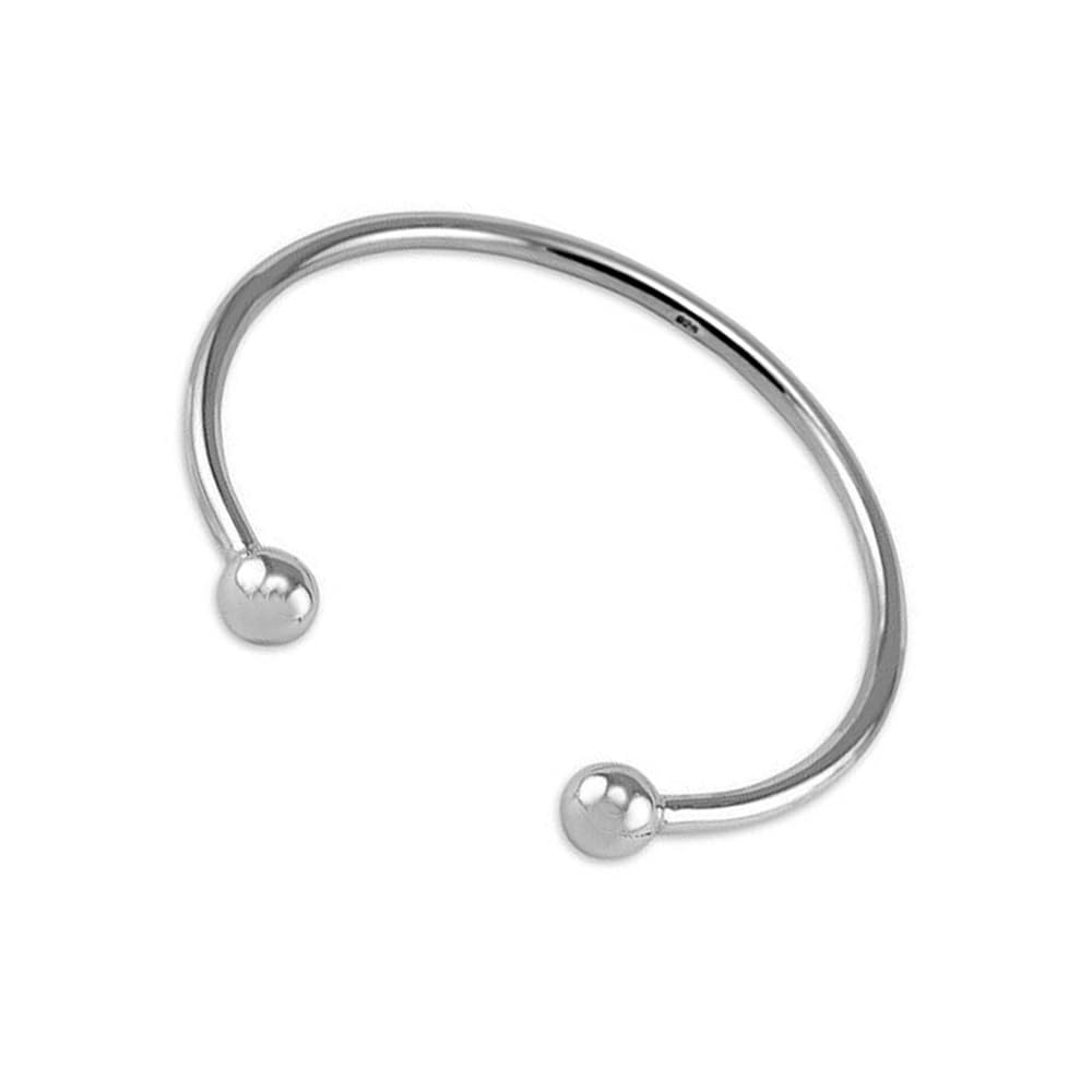 Treasure Bay Women's Solid 925 Sterling Silver Bangle Bracelet Torque Bangle