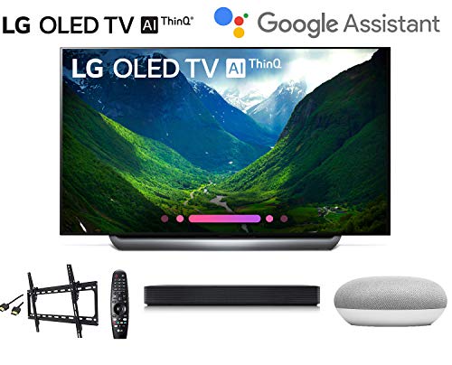 LG OLED65C8PUA C8PUA 4K HDR Smart OLED TV w/AI ThinQ w/ SK1 Soundbar w/Google Mini Smart Speaker w/Flat Wall Mount and HDMI Cable – LG Authorized Dealer
