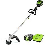 Greenworks 80V Cordless String Trimmer (Attachment Capable), 2.0Ah Battery & Charger Included GST80320