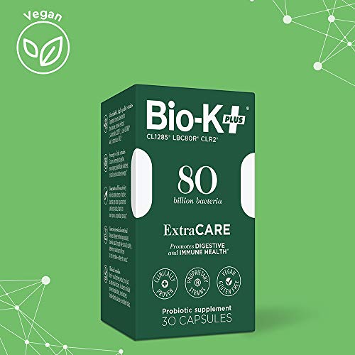 BioK + Extra Care Probiotic Supplement Capsules for Adult Men and