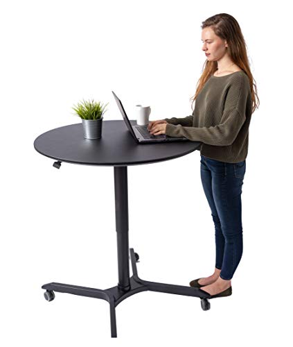 image for Stand Up Desk Store Pneumatic Adjustable-Height Cafe Table | Breakroom