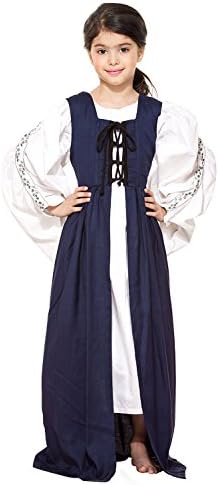Child's Renaissance Medieval Costume Dress (White Underdress Sold Separately)