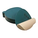 5 Inch Adhesive Back (PSA) Auto Body Film Sanding Discs, P800, P1000, P1200, P1500, and P2000 Grits, 50-Pack Assortment