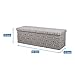 Otto & Ben Folding Toy Box Chest with Smart Lift Top Mid Century Upholstered Ottomans Bench Foot Rest for Bedroom and Living Room, 45 inch, Moroccan Grey