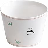 Cute Ceramic Panda Coffee Cup, Kawaii Animal Coffee Mugs or Tea Cups, Jingdezhen Sytle,Funny Novelty Panda Breakfast Cups for Women Wife Mum Girls Boys Friends Kids Christmas Birthday Gift,