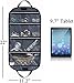 MISSLO Hanging Jewelry Organizer 9 Zippered Pockets Travel Roll Up Bag for Necklace Bracelets jewelry Storage Pouch