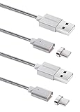 Smart&Cool Nylon Braided Super Magnetic USB-C / Type-CCharging and/or Data Sync Cable for Samsung Galaxy S8/S8 Plus(Caution: NOT Support Fast Charging) , LG G5/G6, Nokia 950/950XL etc