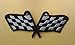 2 small pieces FORMULA ONE FLAG Iron On Patch Fabric F1 Chequered Checkered Grand Prix Motif Applique Race Sports Decal 3 x 1.3 inches (7.5 x 3.3 cm)