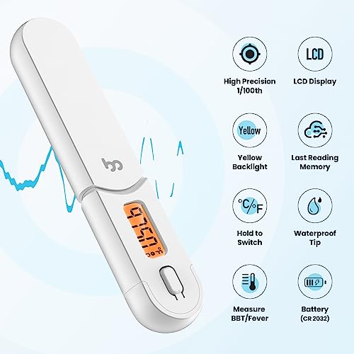 Femometer Basal Body Thermometer, Basal Thermometer For Ovulation, BBT