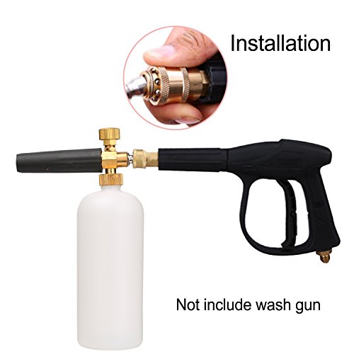 Foseal Adjustable Snow Foam Cannon with Heavy Duty Brass Knob