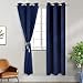 BGment Blackout Curtains 84 inches Long - Grommet Thermal Insulated Room Darkening Window Curtains for Bedroom, Set of 2 Panels (42 x 84 Inch, Navy Blue)