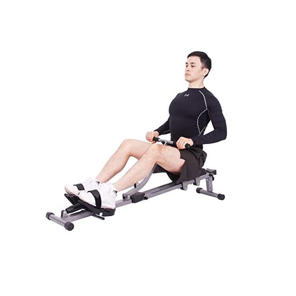 soges Rowing Machine Indoor Rower Exercise Machine with Digital Monitor for Home Gyms Fitness and Cardio Training Black…