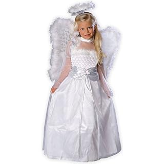 Condition photo showing As Is for girl s white angel gown costume
