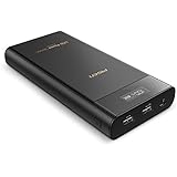 PISEN 20000mAh Portable Charger LCD Display Power Bank Ultra High Capacity External Battery Pack for iPhone,iPad,Samsung,Nexus and More (Black)