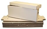 5 Long Collectible Comic Book Cardboard Storage Boxes for Comics