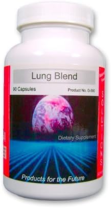 Lung Supplement, Lung Blend, Amazing Chelated, Natural Lung Support Supplement, with Garlic, Horehound, Fenugreek Seed, and Homeopathic Cell Salts 90ct