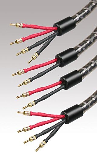 Straightwire Crescendo 3 SC speaker Cables 8' standard stereo pair Bananas
