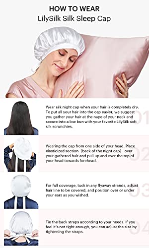 LilySilk Silk Sleep Cap 